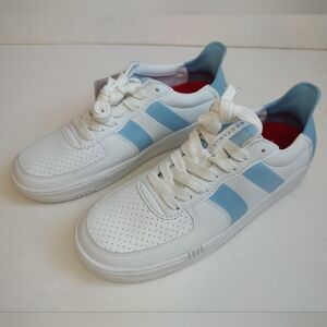 Redvanly Contender Spikeless Golf Shoes Sneakers Lace Up Blue White Leather 9